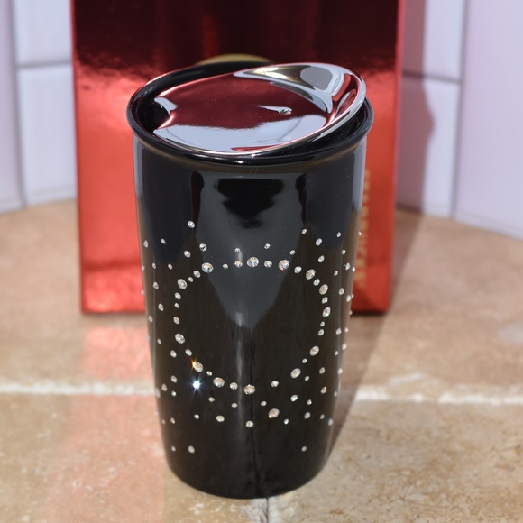 Starbucks Swarovski Crystal Black Travel Tumbler Mug Limited Edition 2015 NEW!!! - Picture 1 of 8